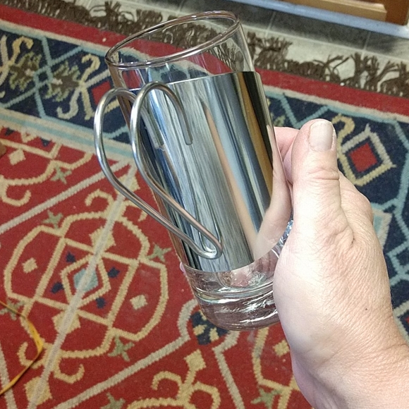 5 For 25.00/Irish Coffee Cup/Darry Latte stainless/glass cup w/ spoon,NWT - Picture 3 of 6